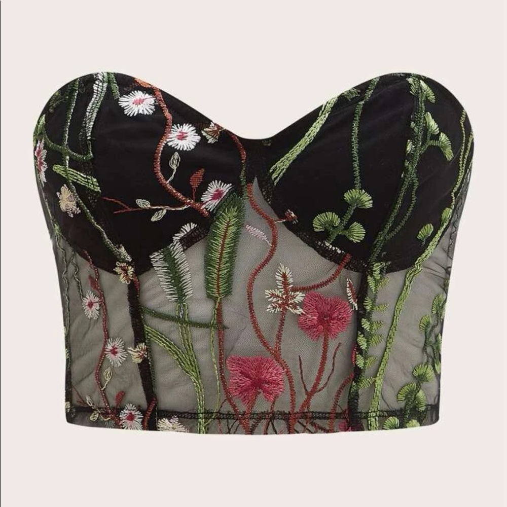 Floral Tube Top Size Small